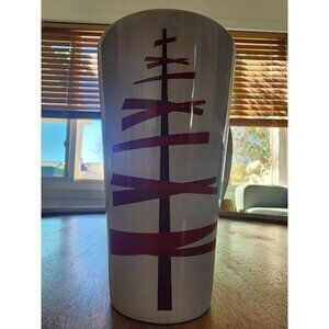 2012 Starbucks Holiday Christmas Tree Red & White Coffee Cup Tea Mug | 16oz